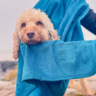 Microfibre towel petrol blue
