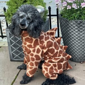 GIRAFFE DINO Fleece onesie for dogs